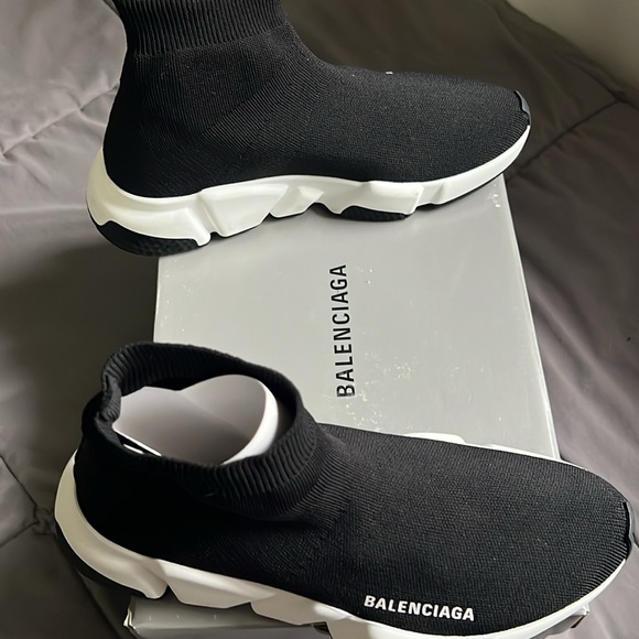Balenciaga Speed Trainer High Top Sock Sneaker - Picture 9 of 12